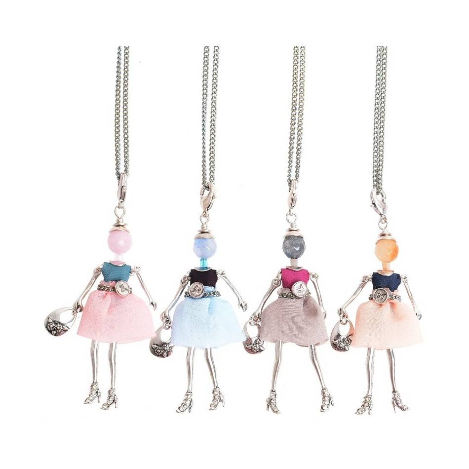 LONG PENDANT NECKLACE MINI DOLL
