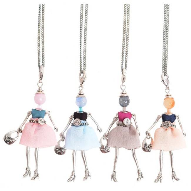 LONG PENDANT NECKLACE MINI DOLL