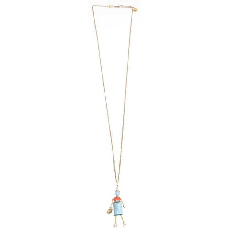 LONG PENDANT NECKLACE MINI DOLL