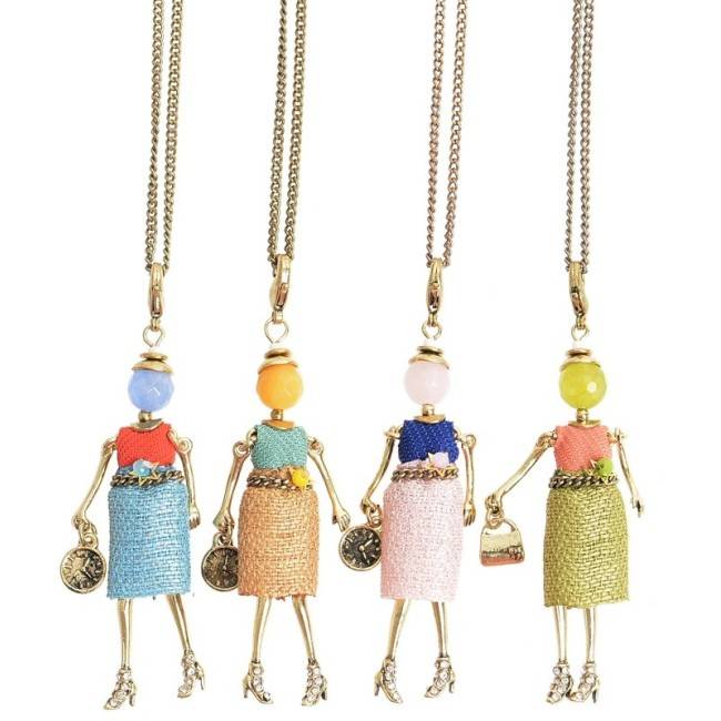 LONG PENDANT NECKLACE MINI DOLL