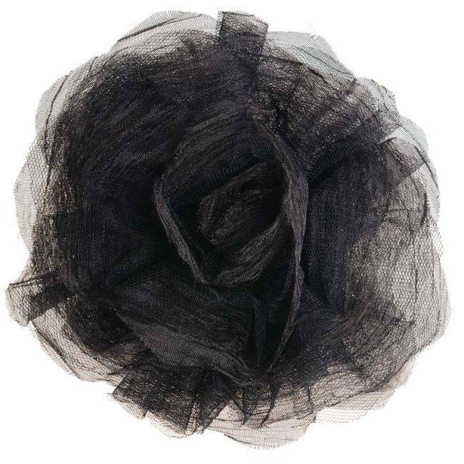 BROCHE FLOR ACABADO METALICO 17 CM
