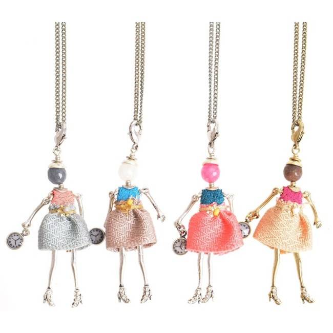 LONG PENDANT NECKLACE MINI DOLL