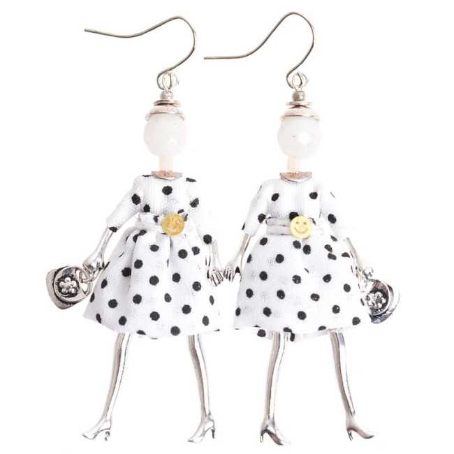 DOLL PENDANT EARRINGS