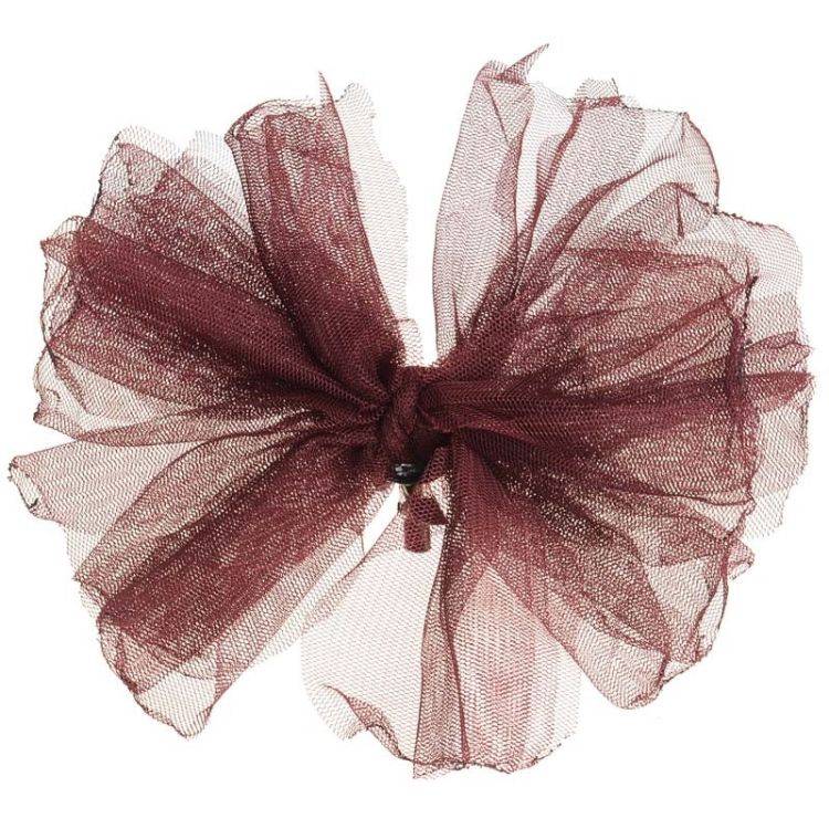 TULLE FLOWER BROOCH 14CM