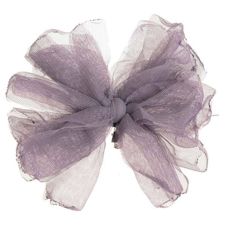 TULLE FLOWER BROOCH 14CM 2