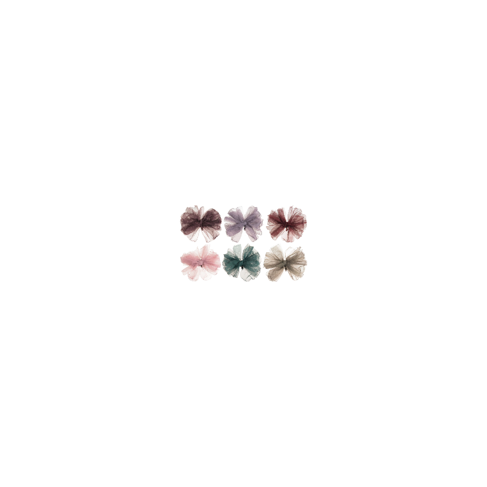 BROCHE FLOR TUL 14CM