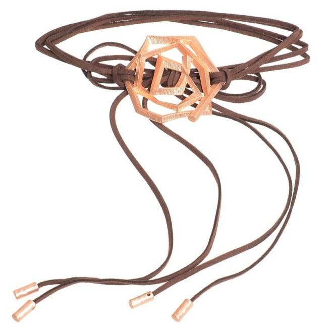 MULTITURN CHOKER WITH METAL BEADS
