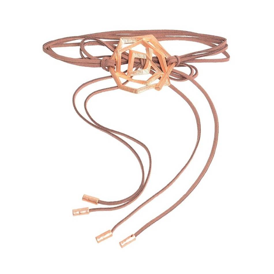 CHOKER MULTIVUELTA CUENTA METAL
