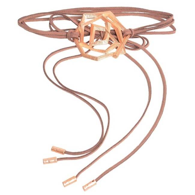 MULTITURN CHOKER WITH METAL BEADS