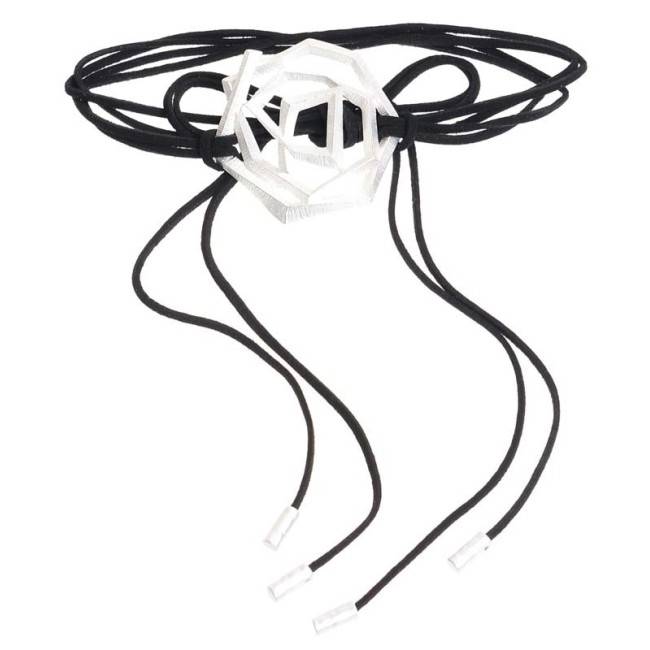 CHOKER MULTIVUELTA CUENTA METAL