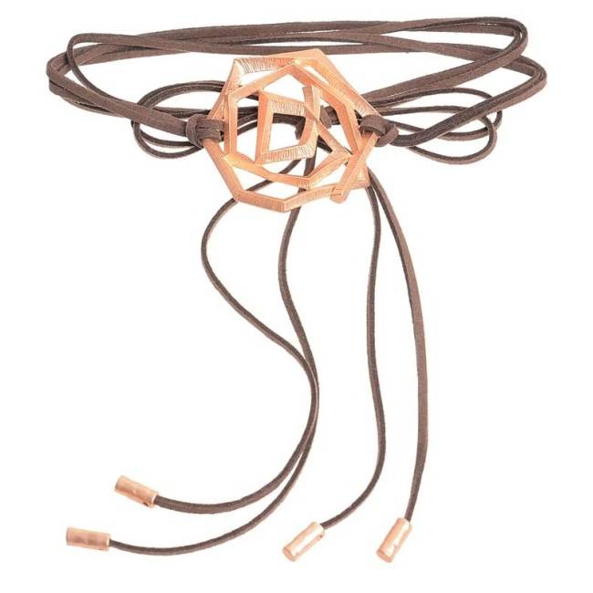 MULTITURN CHOKER WITH METAL BEADS