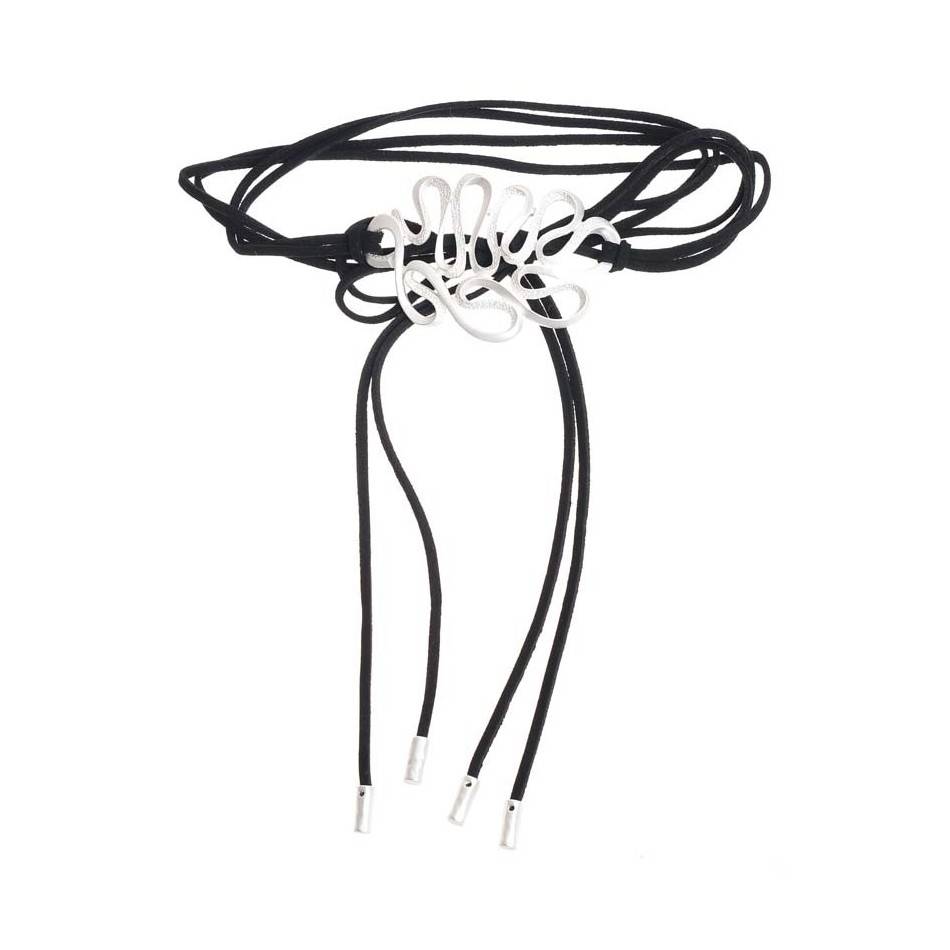 CHOKER MULTIVUELTA CUENTA METAL