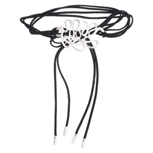 CHOKER MULTIVUELTA CUENTA METAL