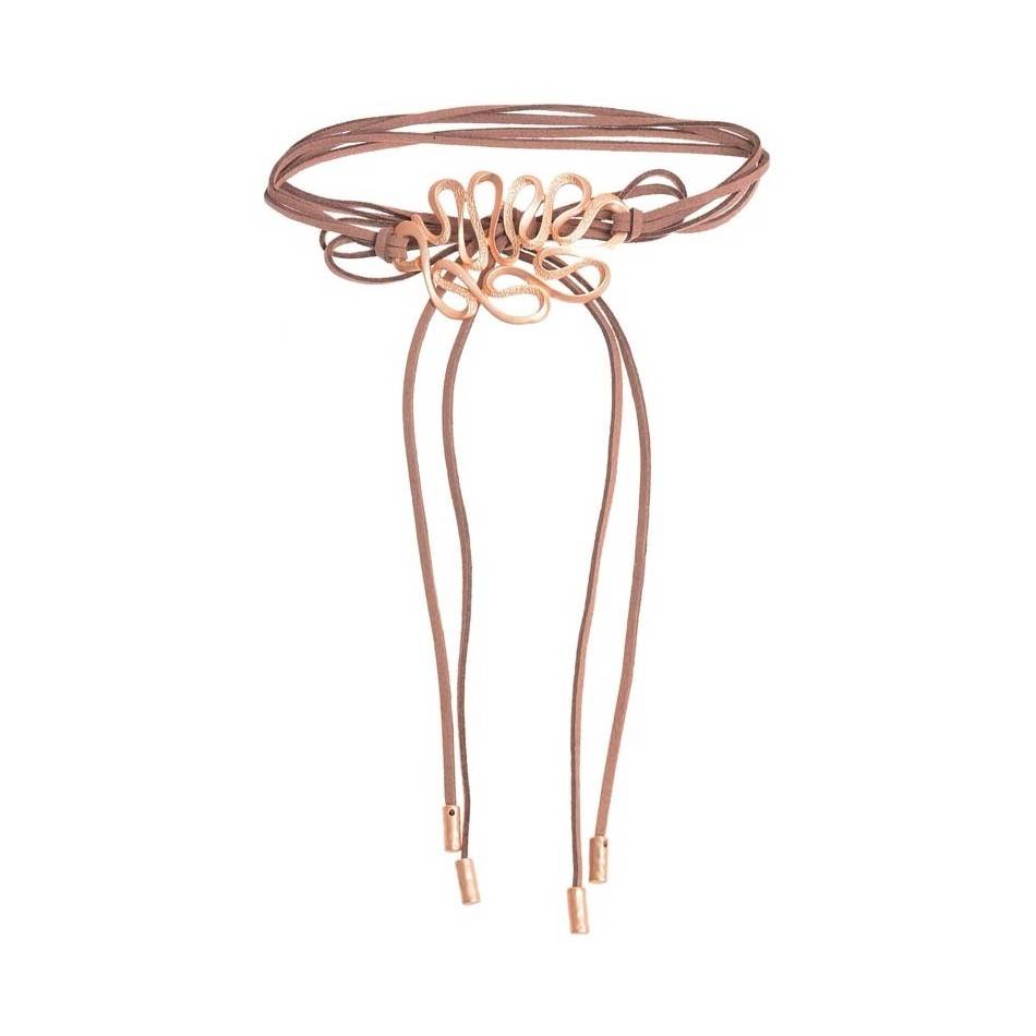 CHOKER MULTIVUELTA CUENTA METAL