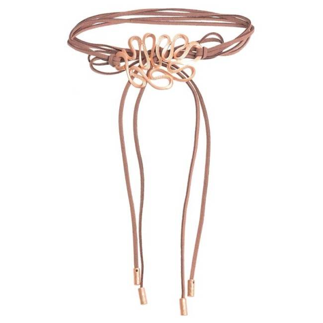 CHOKER MULTIVUELTA CUENTA METAL