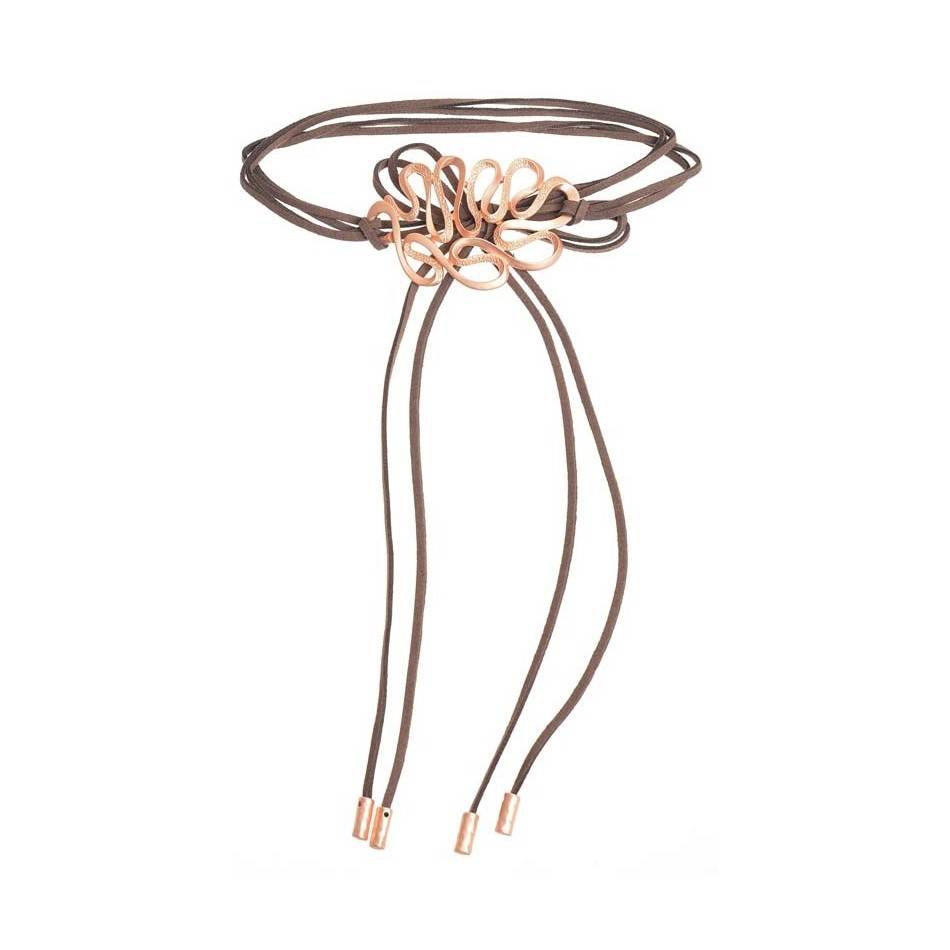 MULTITURN CHOKER WITH METAL BEADS