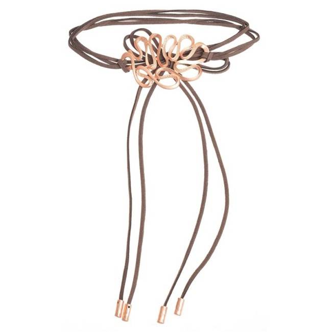 MULTITURN CHOKER WITH METAL BEADS