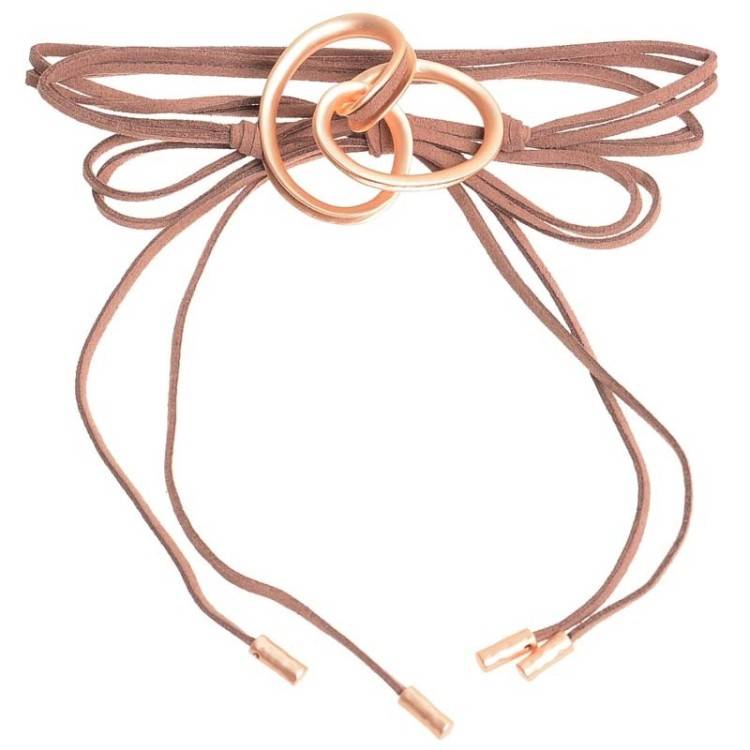 CHOKER MULTIVUELTA CUENTA METAL