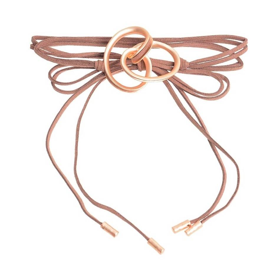 CHOKER MULTIVUELTA CUENTA METAL