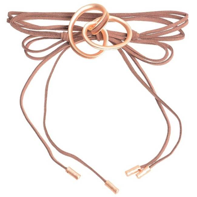 MULTITURN CHOKER WITH METAL BEADS