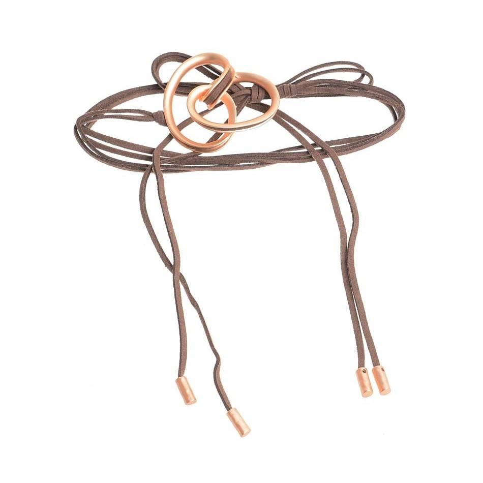 MULTITURN CHOKER WITH METAL BEADS