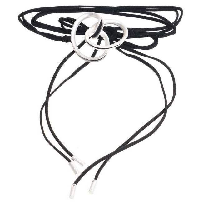 MULTITURN CHOKER WITH METAL BEADS