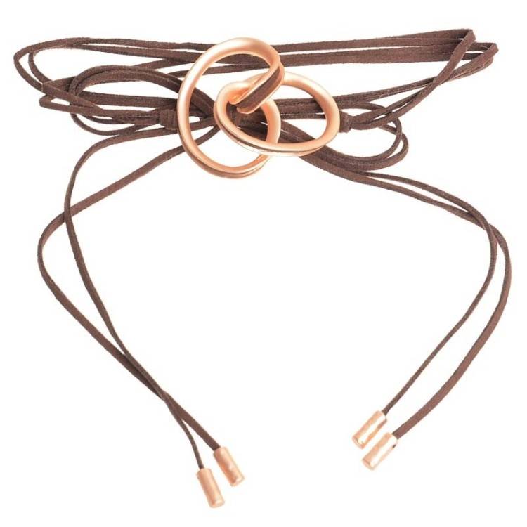 CHOKER MULTIVUELTA CUENTA METAL 2