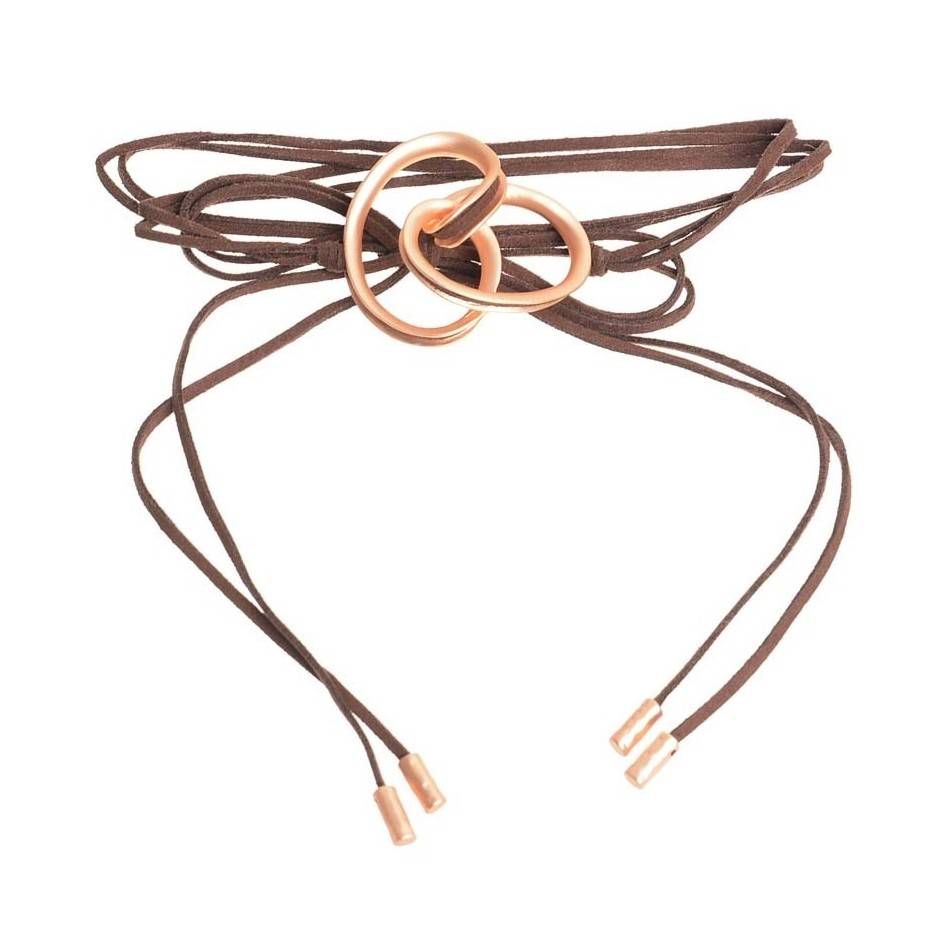 MULTITURN CHOKER WITH METAL BEADS