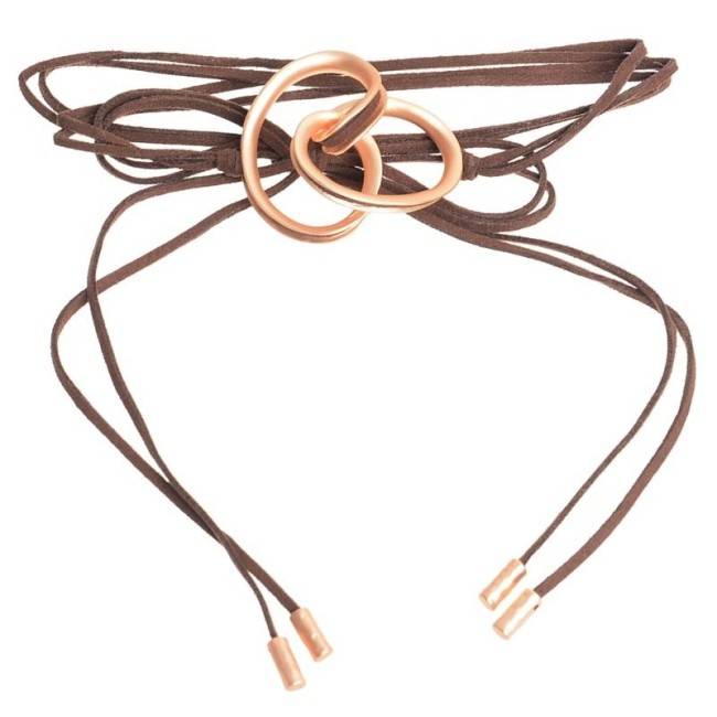 CHOKER MULTIVUELTA CUENTA METAL