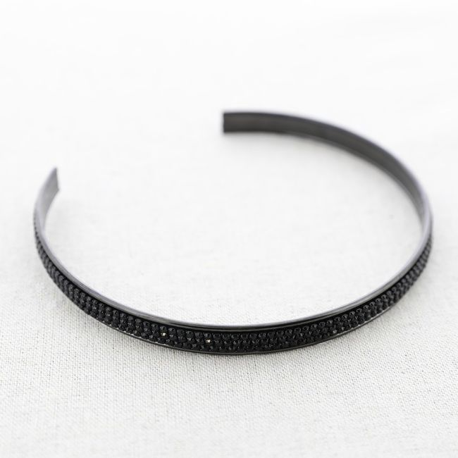 CHOKER ACERO TRIPLE FILA CRISTALES