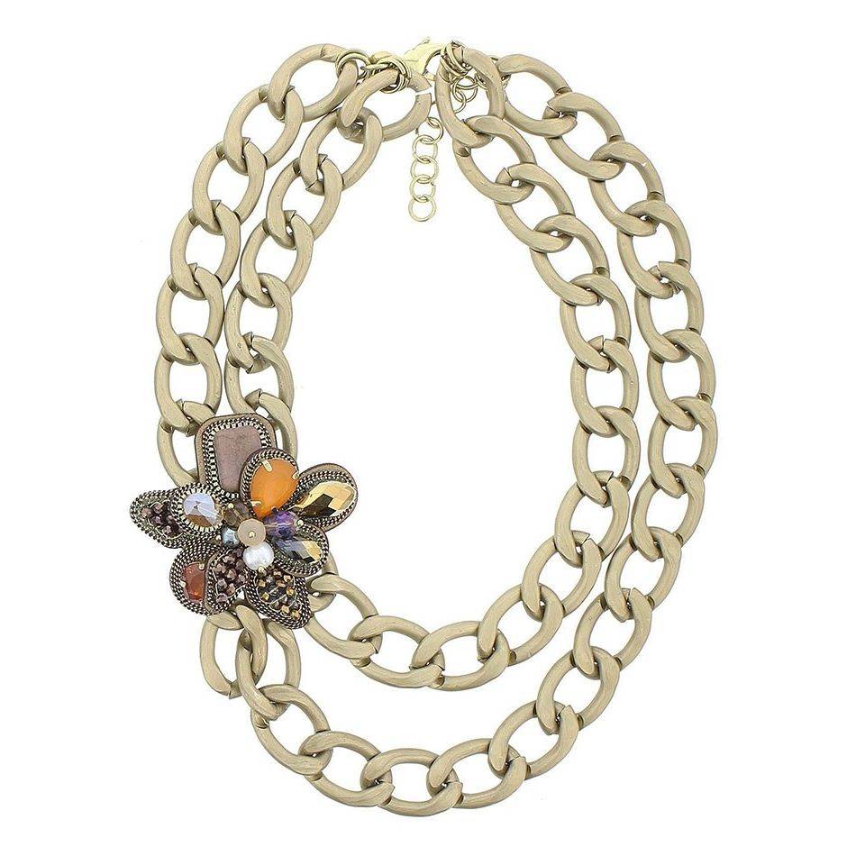 MIX BEADS SHORT NECKLACE
