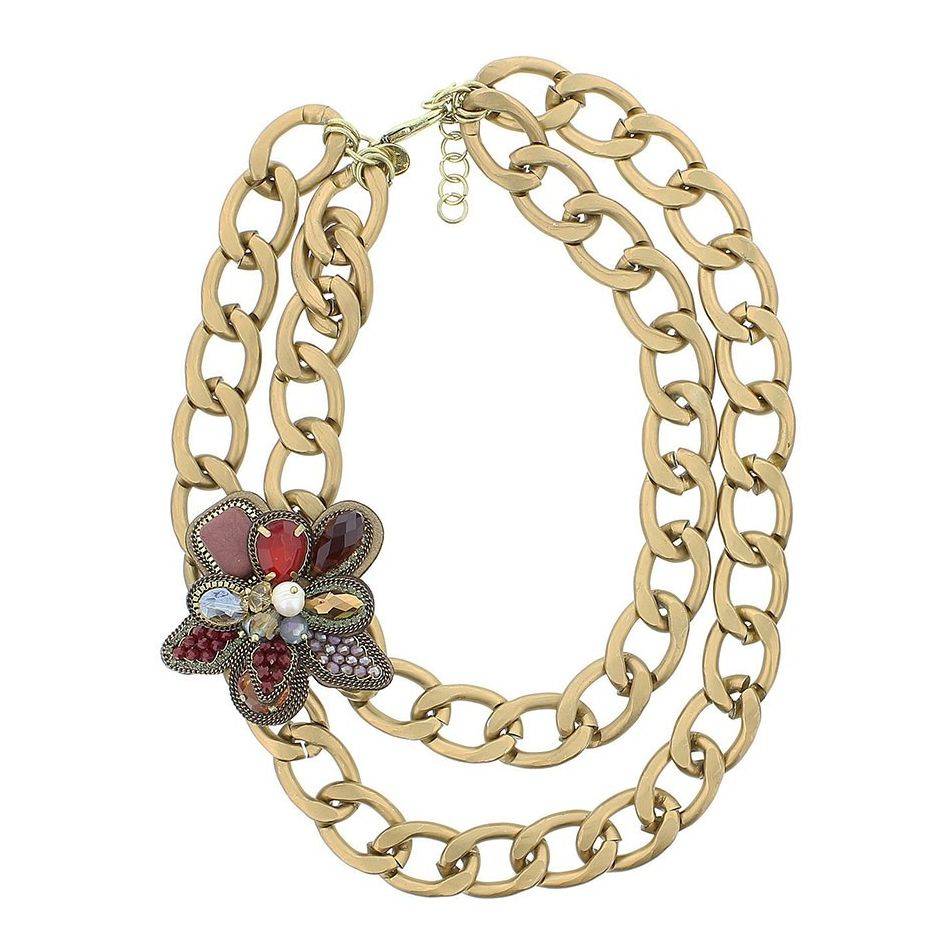 MIX BEADS SHORT NECKLACE