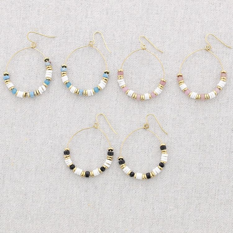 PENDIENTES ACERO ARO PIEDRAS 2