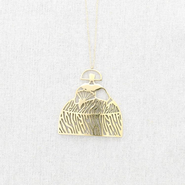 COLLAR LARGO ACERO COLGANTE MENINA
