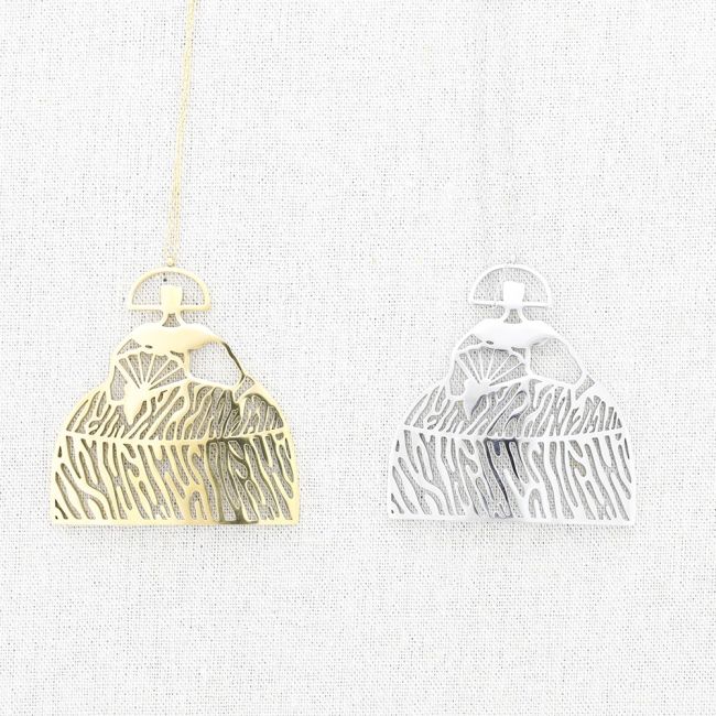 COLLAR LARGO ACERO COLGANTE MENINA