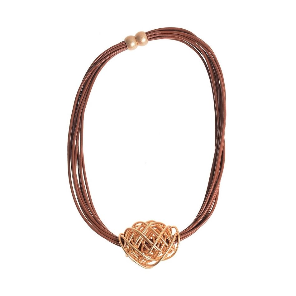 NIDO METAL PENDANT SHORT NECKLACE