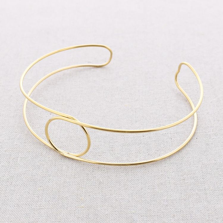 CHOKER ACERO AJUSTABLE CÍRCULO