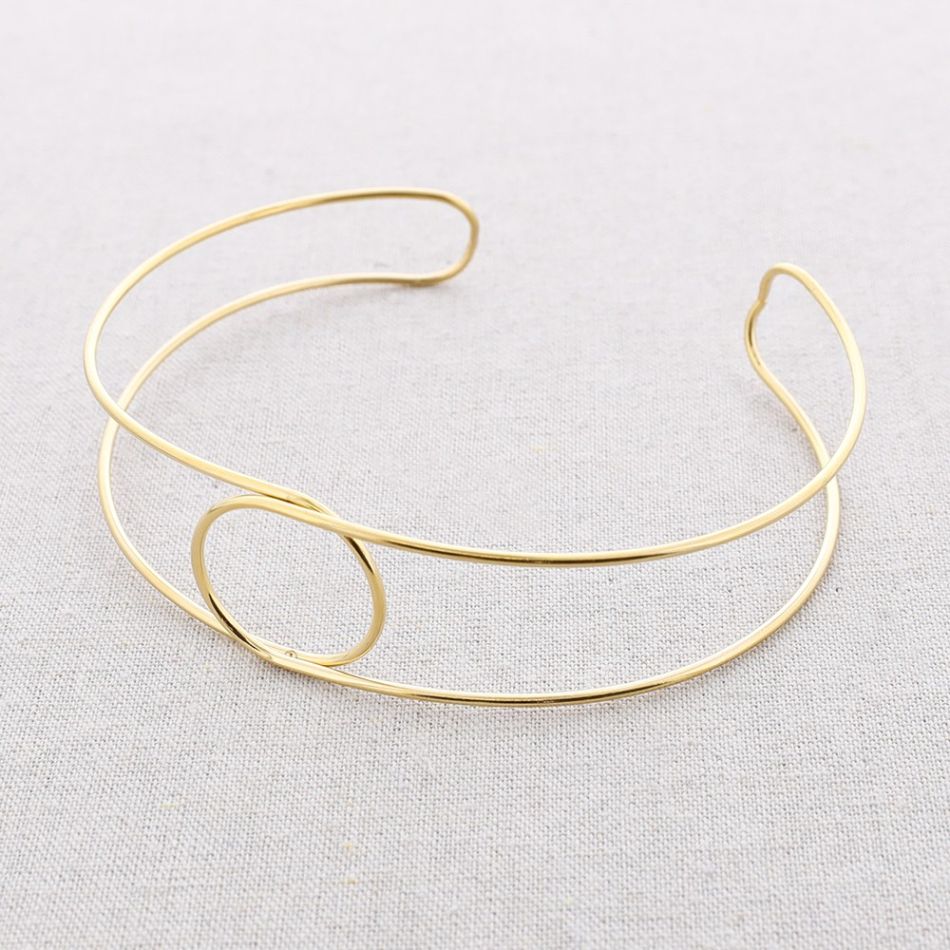 CHOKER ACERO AJUSTABLE CÍRCULO