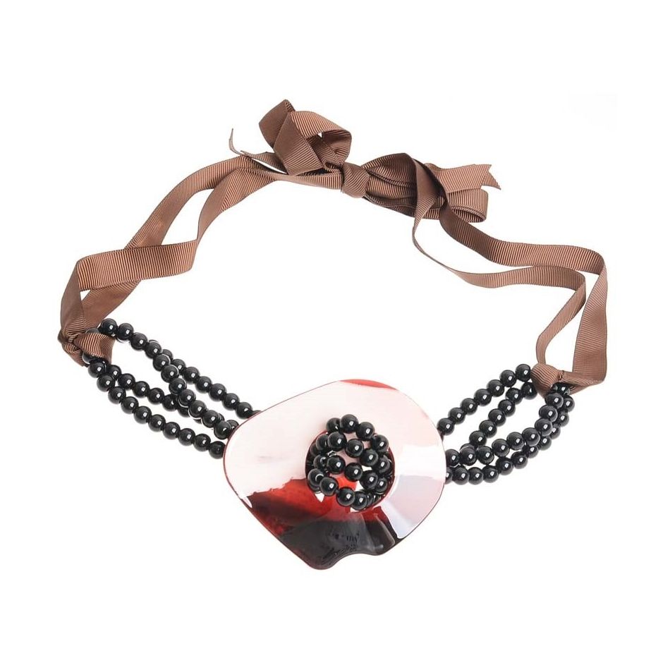 RESIN BALL SHORT NECKLACE