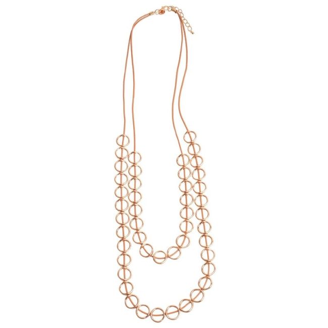 COLLAR LARGO DOBLE MULTICÍRCULO