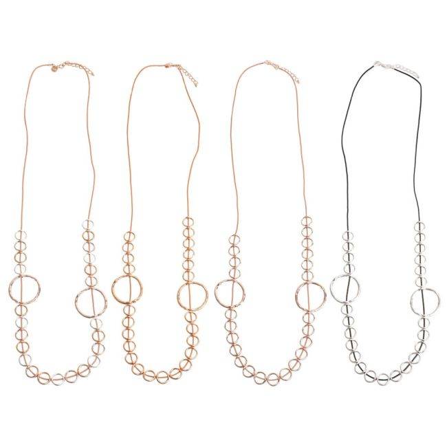 COLLAR LARGO MULTICÍRCULO