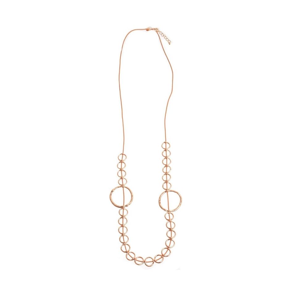 LONG MULTICIRCLE NECKLACE