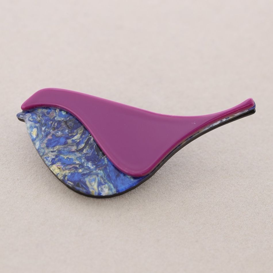 BROCHE PAJARITO RESINA