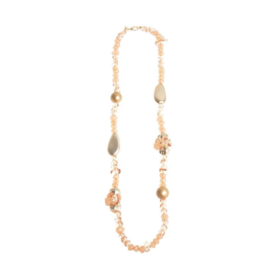 COLLAR LARGO CUENTAS RESINA