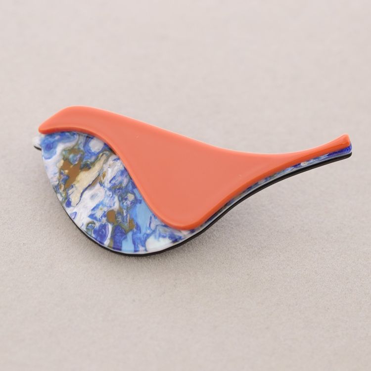 BROCHE PAJARITO RESINA