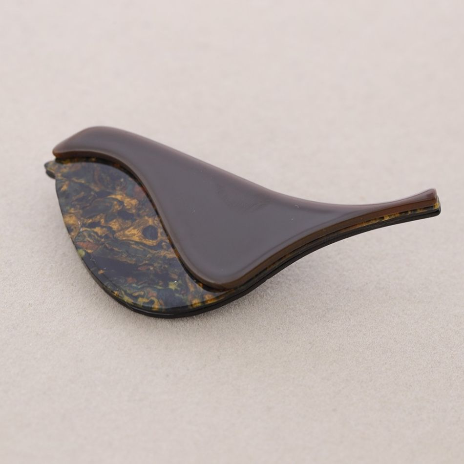 RESIN BIRD BROOCH
