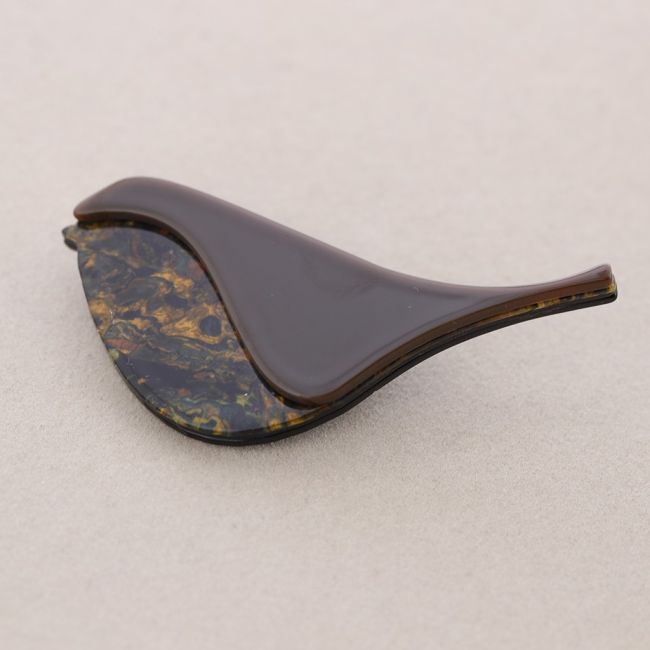 RESIN BIRD BROOCH