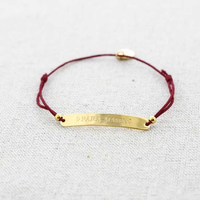 ELASTIC PLATE STEEL BRACELET MESSAGE FOR MOM"