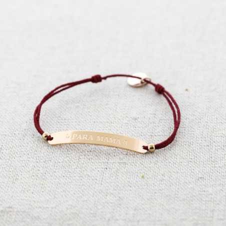 ELASTIC PLATE STEEL BRACELET MESSAGE FOR MOM"