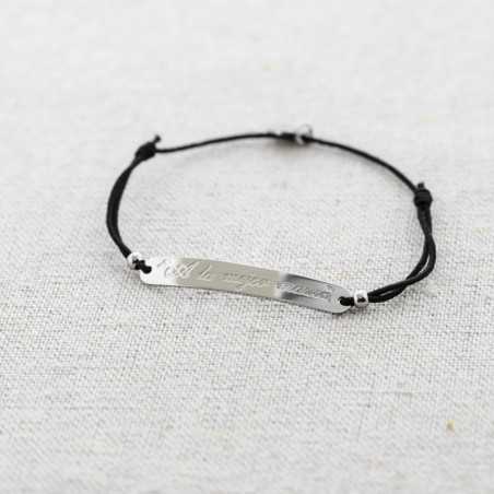 ELASTIC SHEET STEEL BRACELET MESSAGE TO THE BEST MOM"